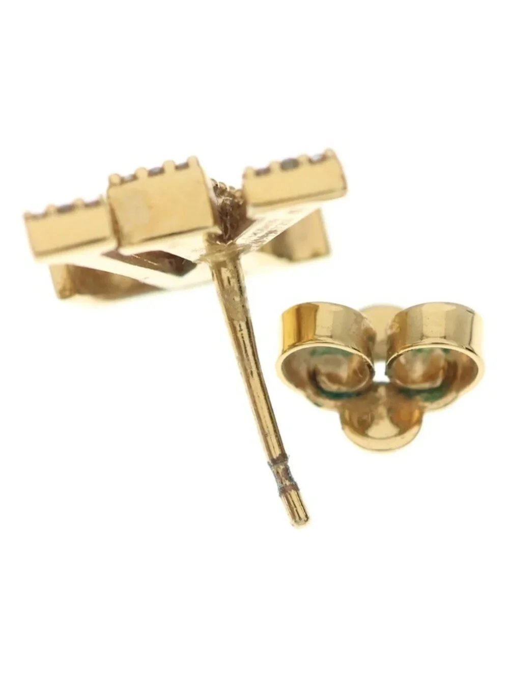 Louis Vuitton LV Iconic Rhinestone Single Earring Gold